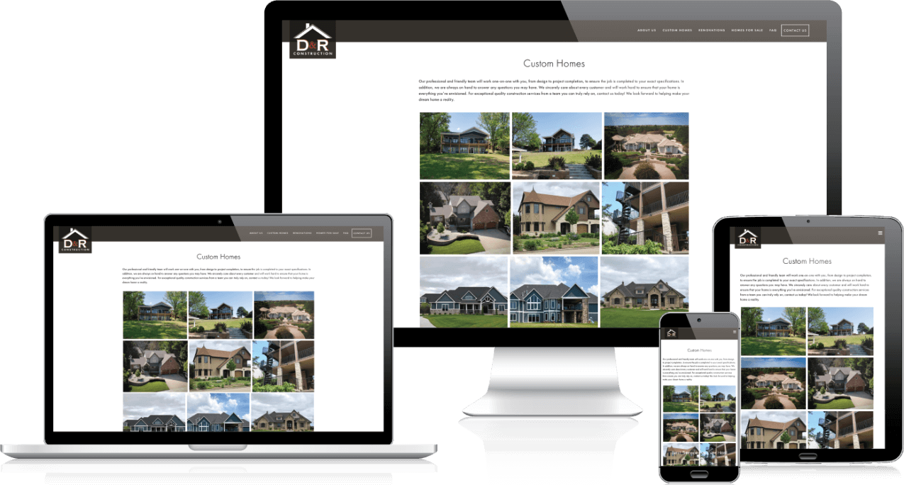 D&R Construction small business website