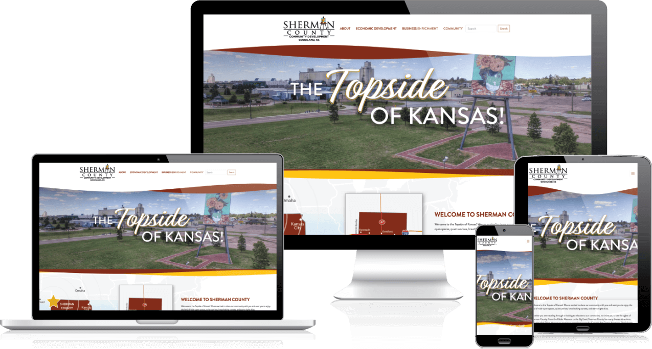 Sherman County Community Development Website Mockup