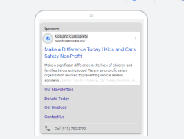Kids and Car Safety Google Ad
