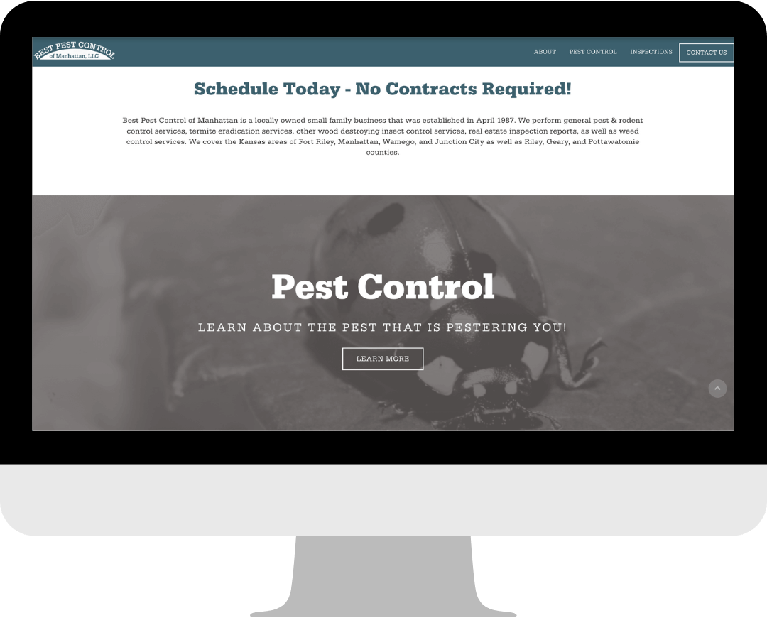Preview of Best Pest Control of Manhattan's Website 