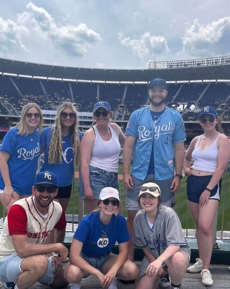 interns at royals game