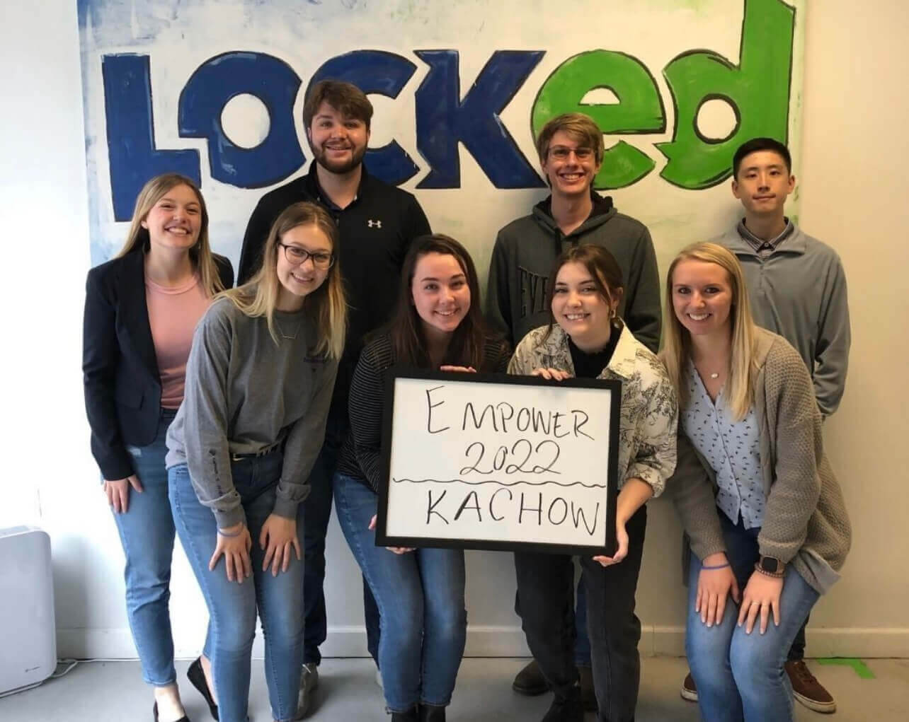 Interns at escape room